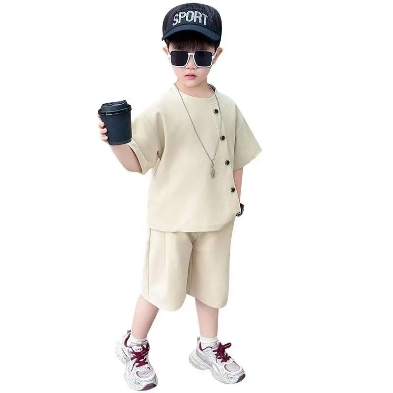 Casual button up set