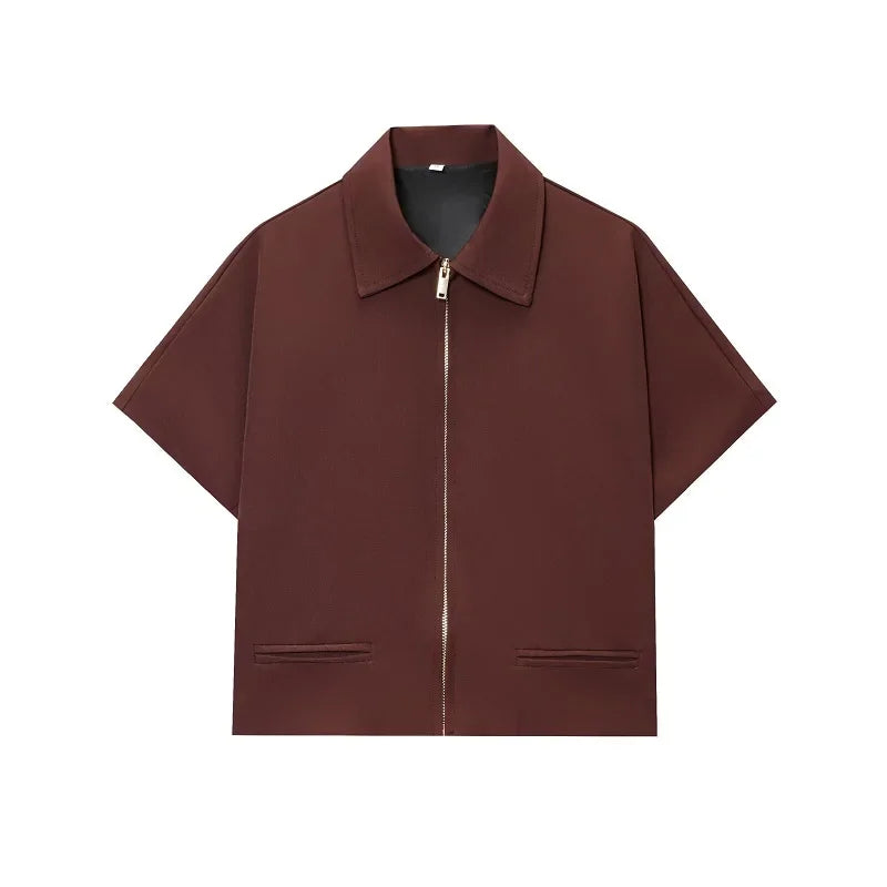 Women's Cropped Jacket Short Sleeve