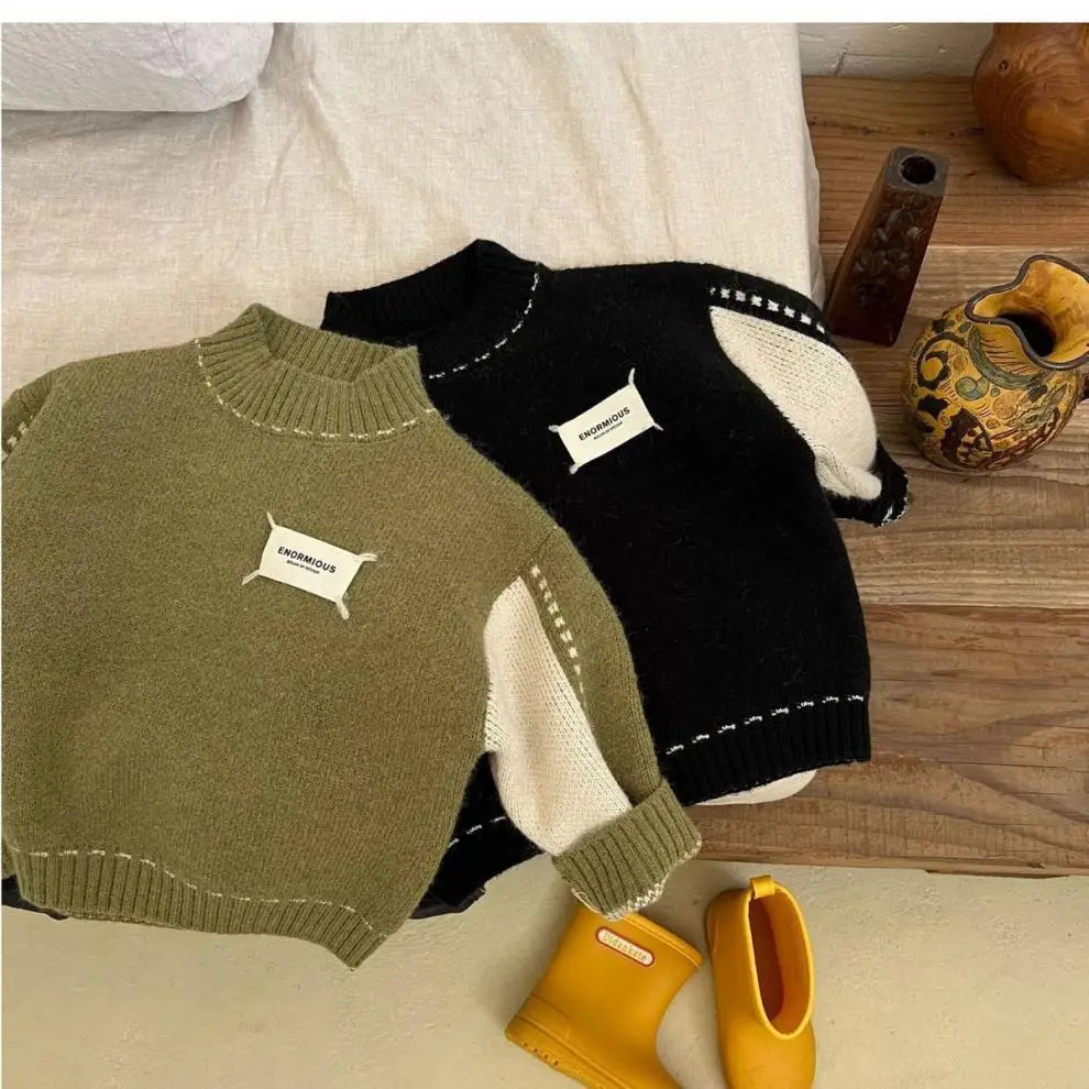 Boys Woolen Sweater Cotton Knitting