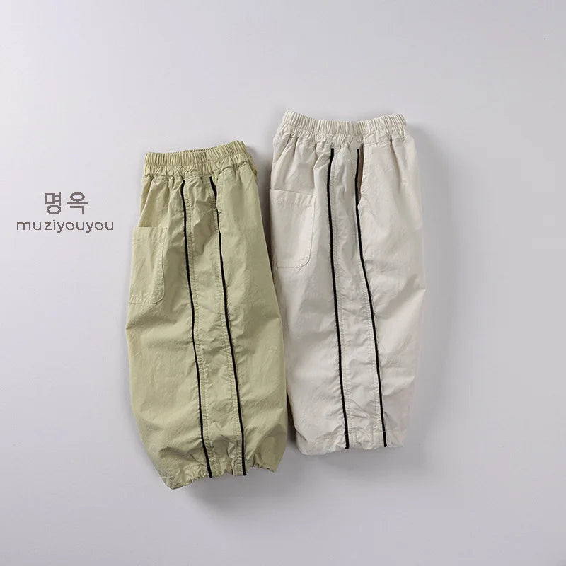 2025 Summer New Thin Cotton Kids Versatile Pants