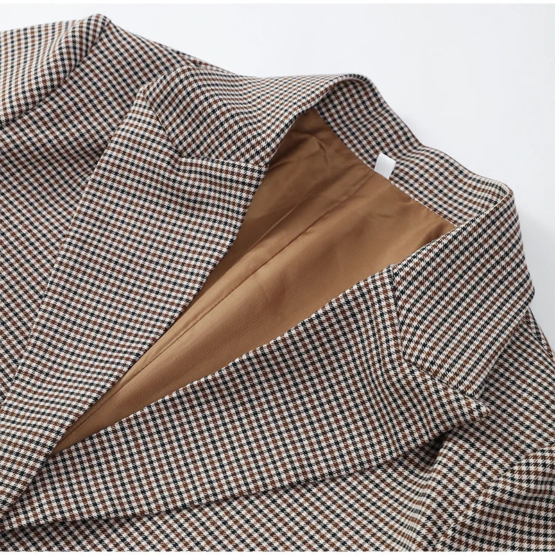 Fashion Plaid Shorts Set