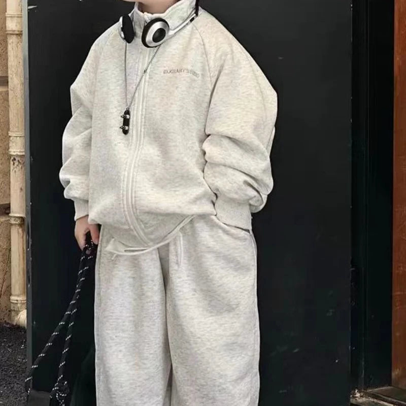 High neck Set Sweatshirt