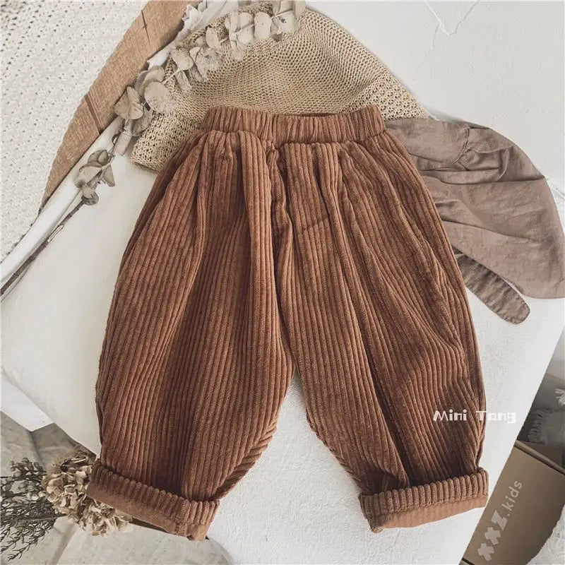 Children's Korean Corduroy Pants