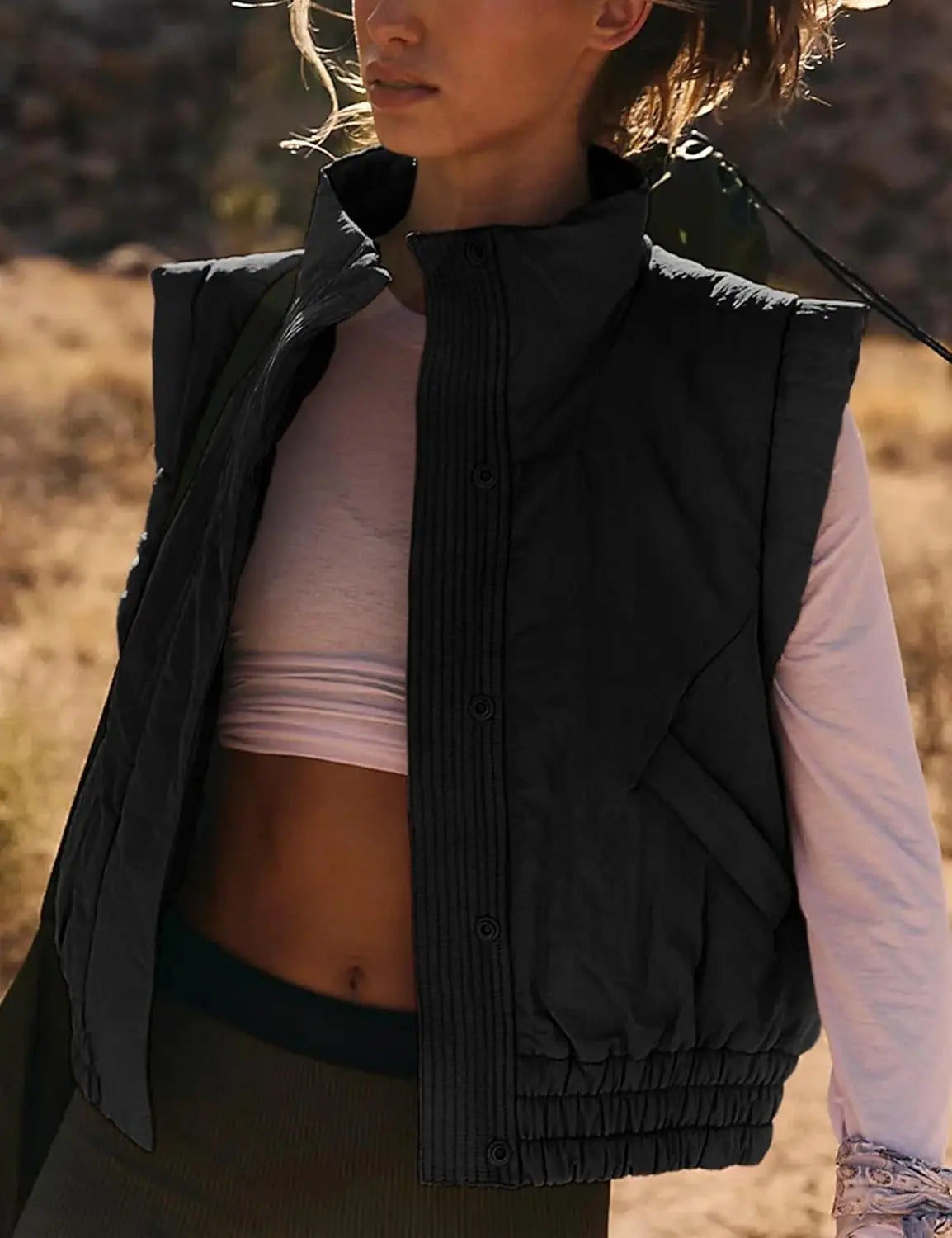 Women Elegant Short loose trench