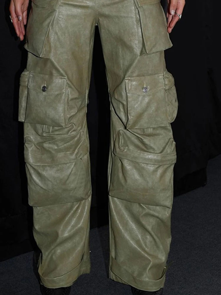 Patchwork Pockets  Pants