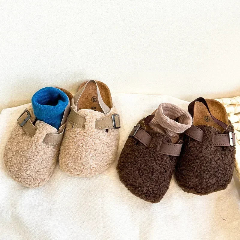 Children's Fleece Elastic Clogs