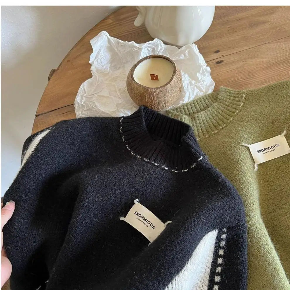 Boys Woolen Sweater Cotton Knitting