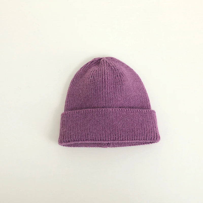 Candy Color Knitted Beanie for Kids