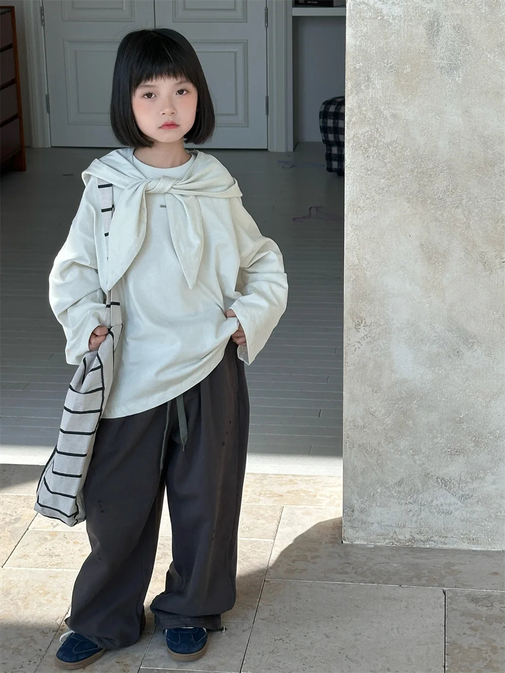 Kids Western Style Versatile Long sleeve