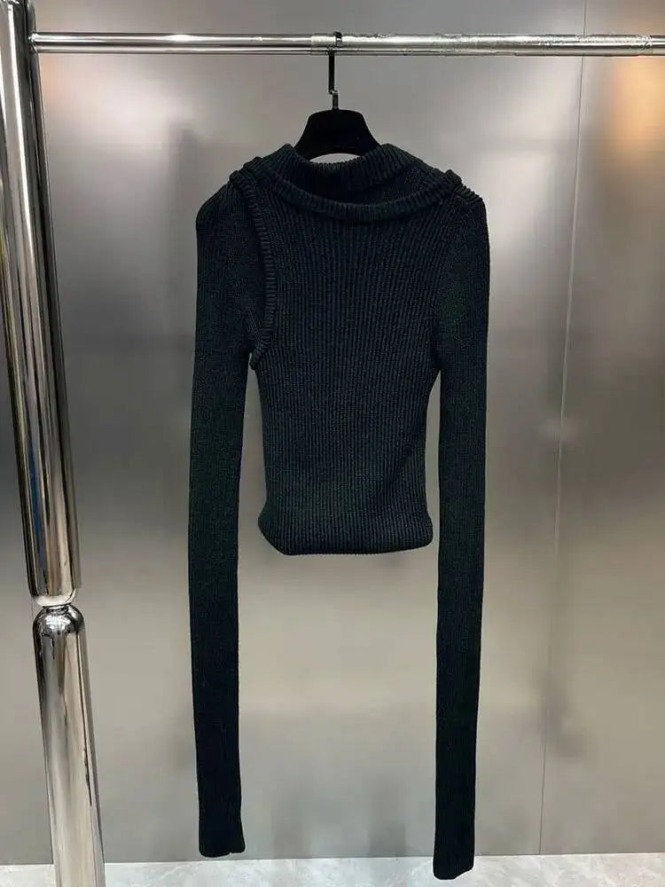 Hollow Out Design Knitted