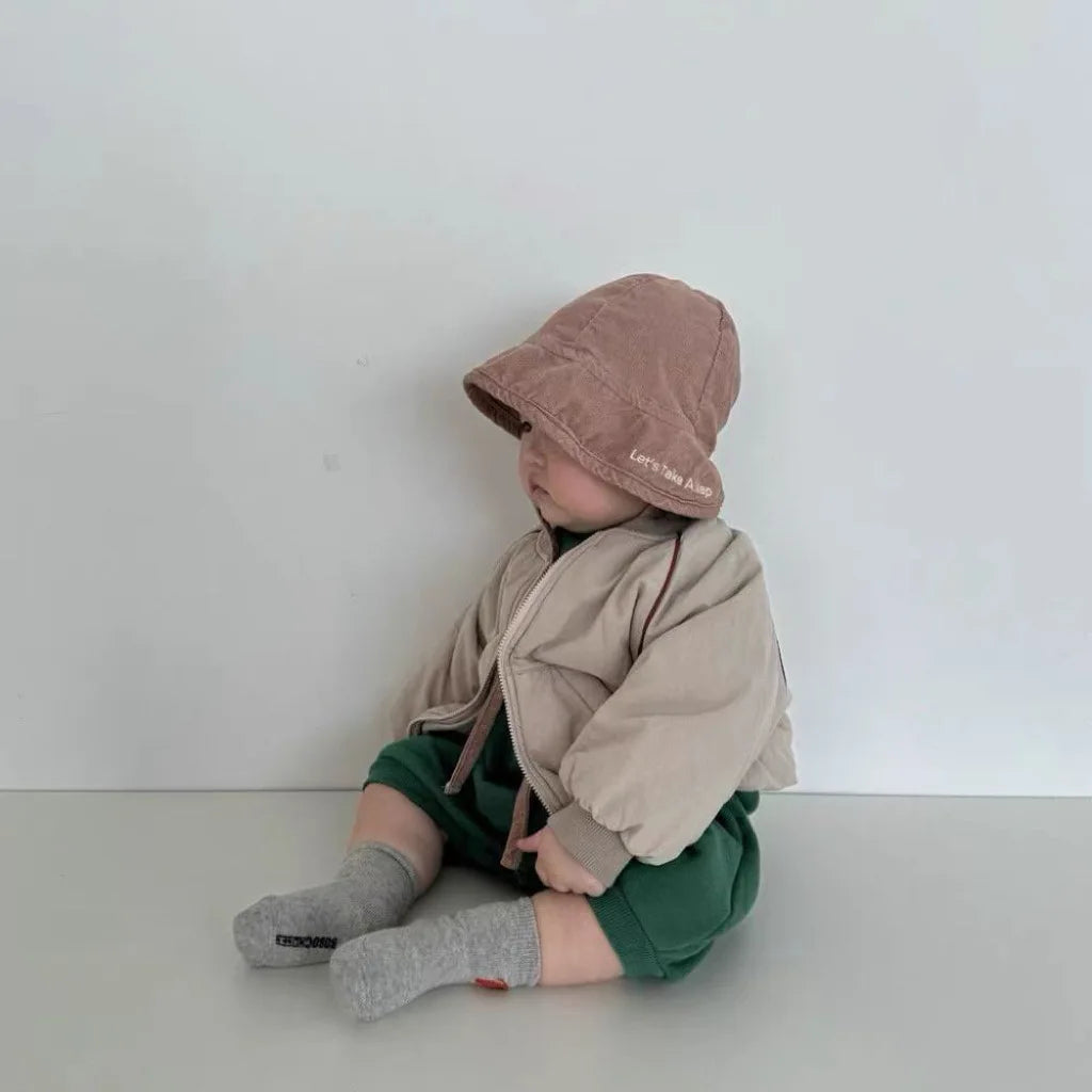 Baby Vintage Padded Jacket Plus Velvet