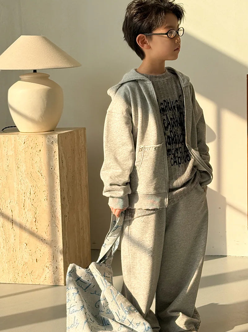 Kids Neutral coloured Tracksuit