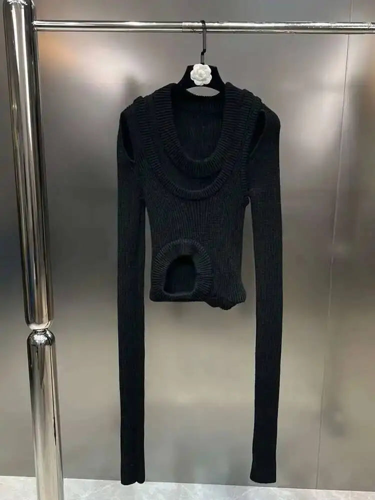 Hollow Out Design Knitted