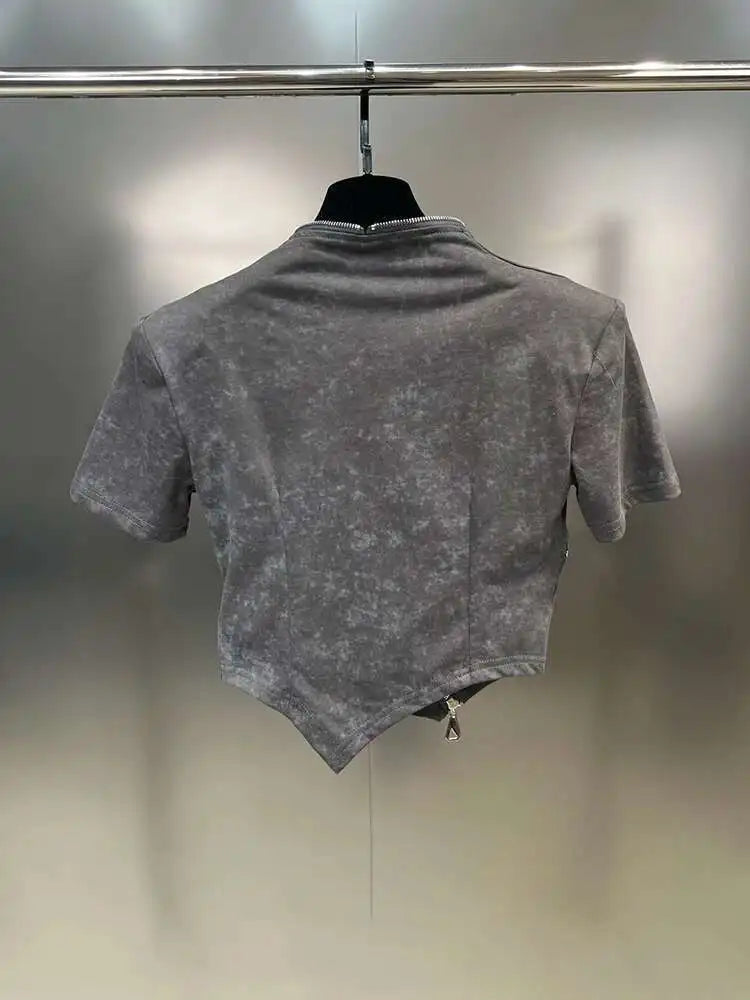 Chic Personality Zipper shirt