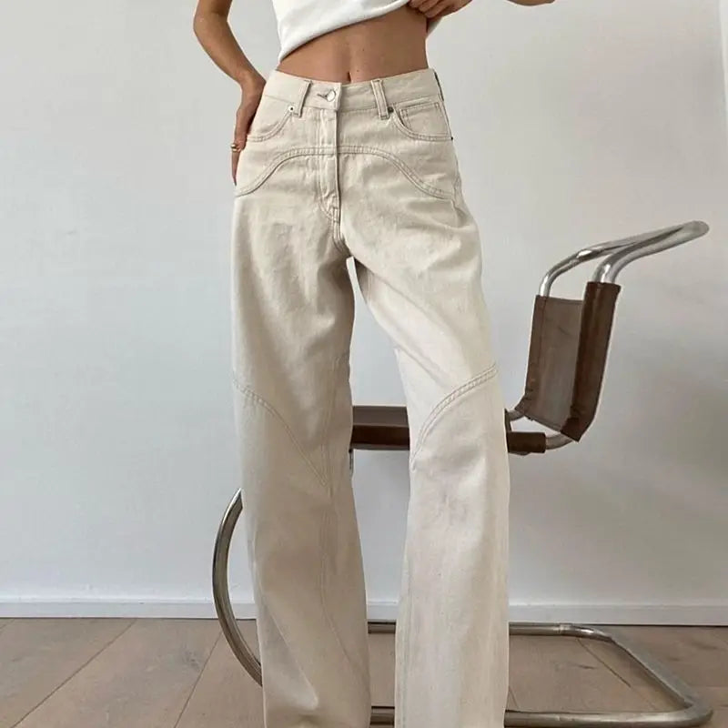 Beige Jeans Women