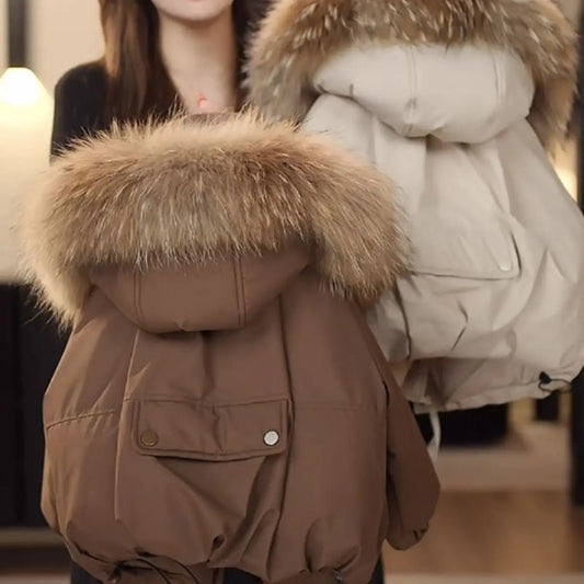 Winter Kids Warm Down Fur Coats