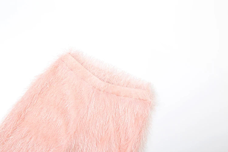 Casual Straight fluffy Pants