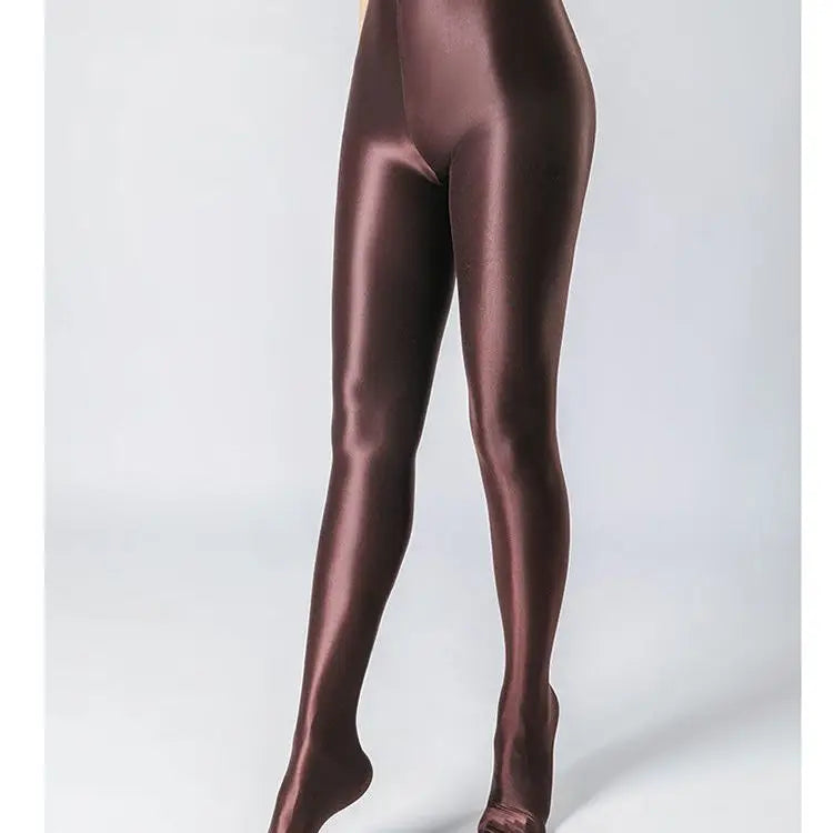 Summer Glossy Satin Leggings