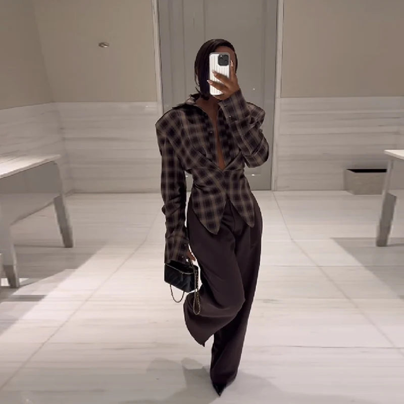 Stylish Casual-chic Plaid Shirt