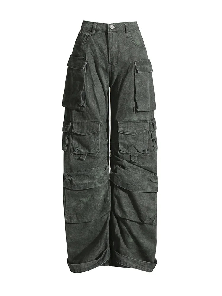 Loose Wide Leg cargo Pants