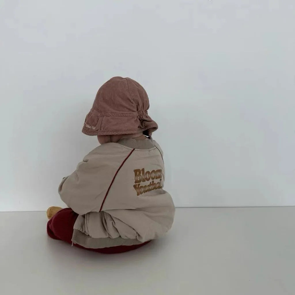 Baby Vintage Padded Jacket Plus Velvet