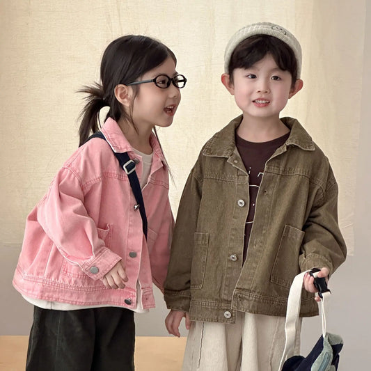Loose Fitting Boys/Girls denim Jackets