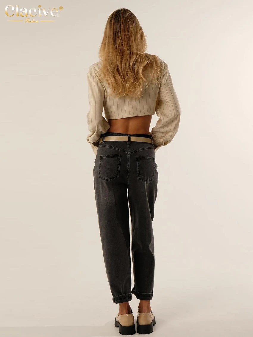 Clacive Fashion Stripe Print