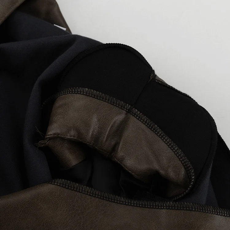 Loose Khaki O Two Pieces Set