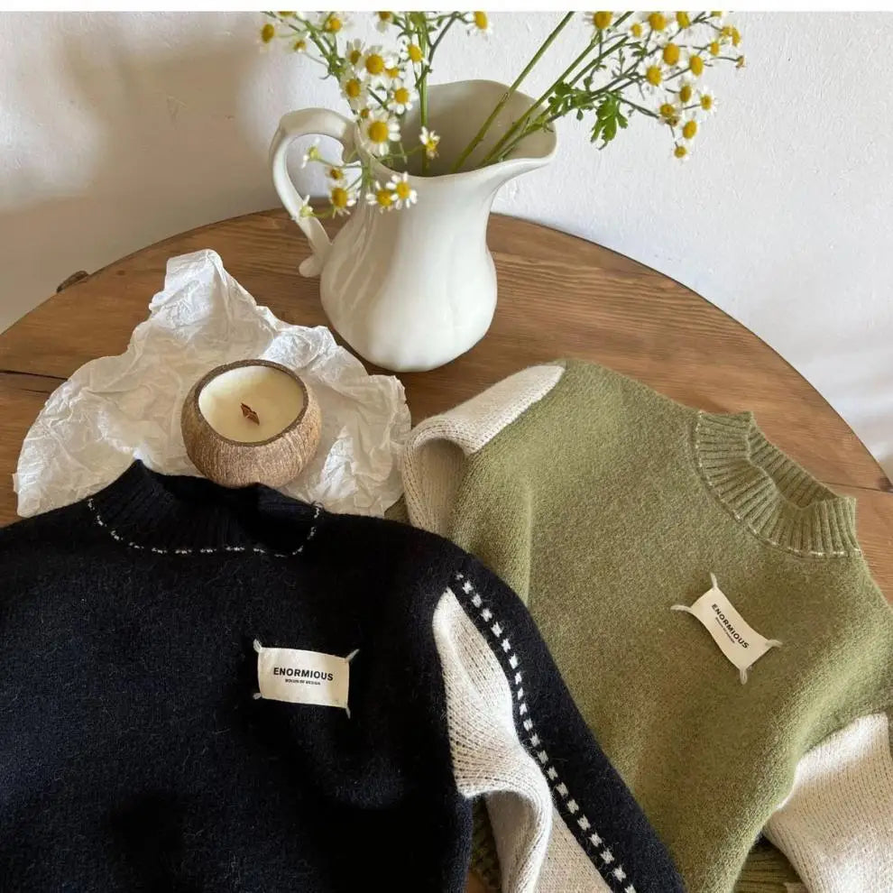 Boys Woolen Sweater Cotton Knitting