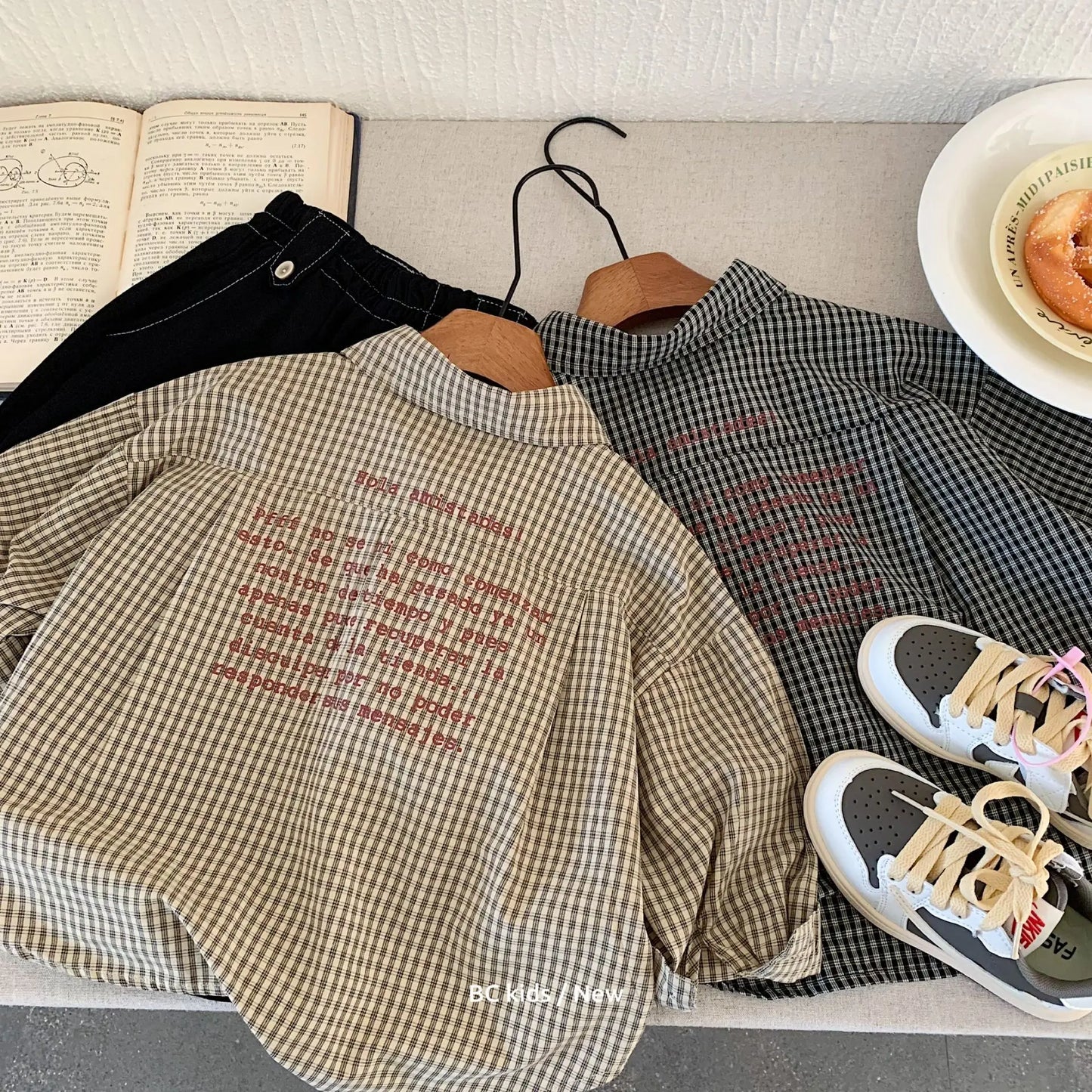 Retro Plaid Boys Shirt