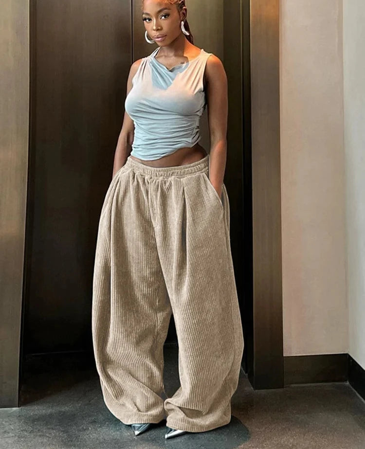 Casual Wide-Leg  Pant