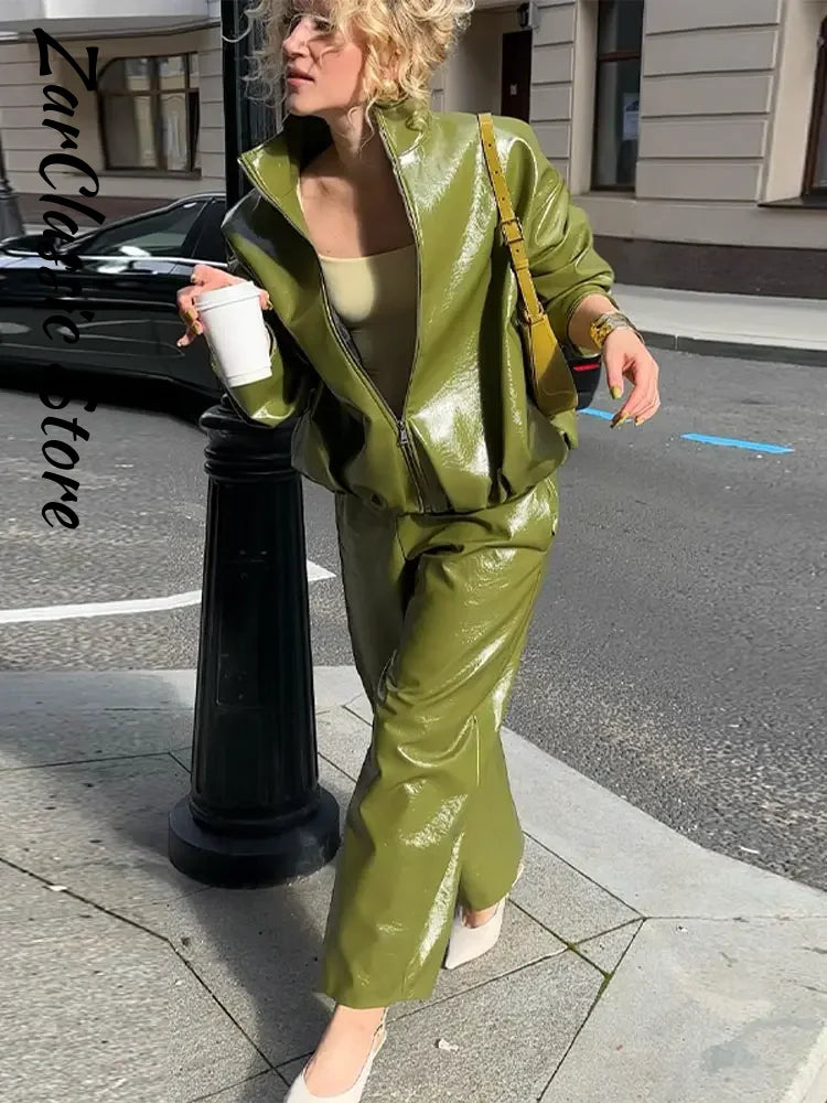 Vintage Leather skirt or pant set