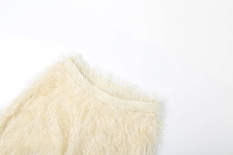 Casual Straight fluffy Pants