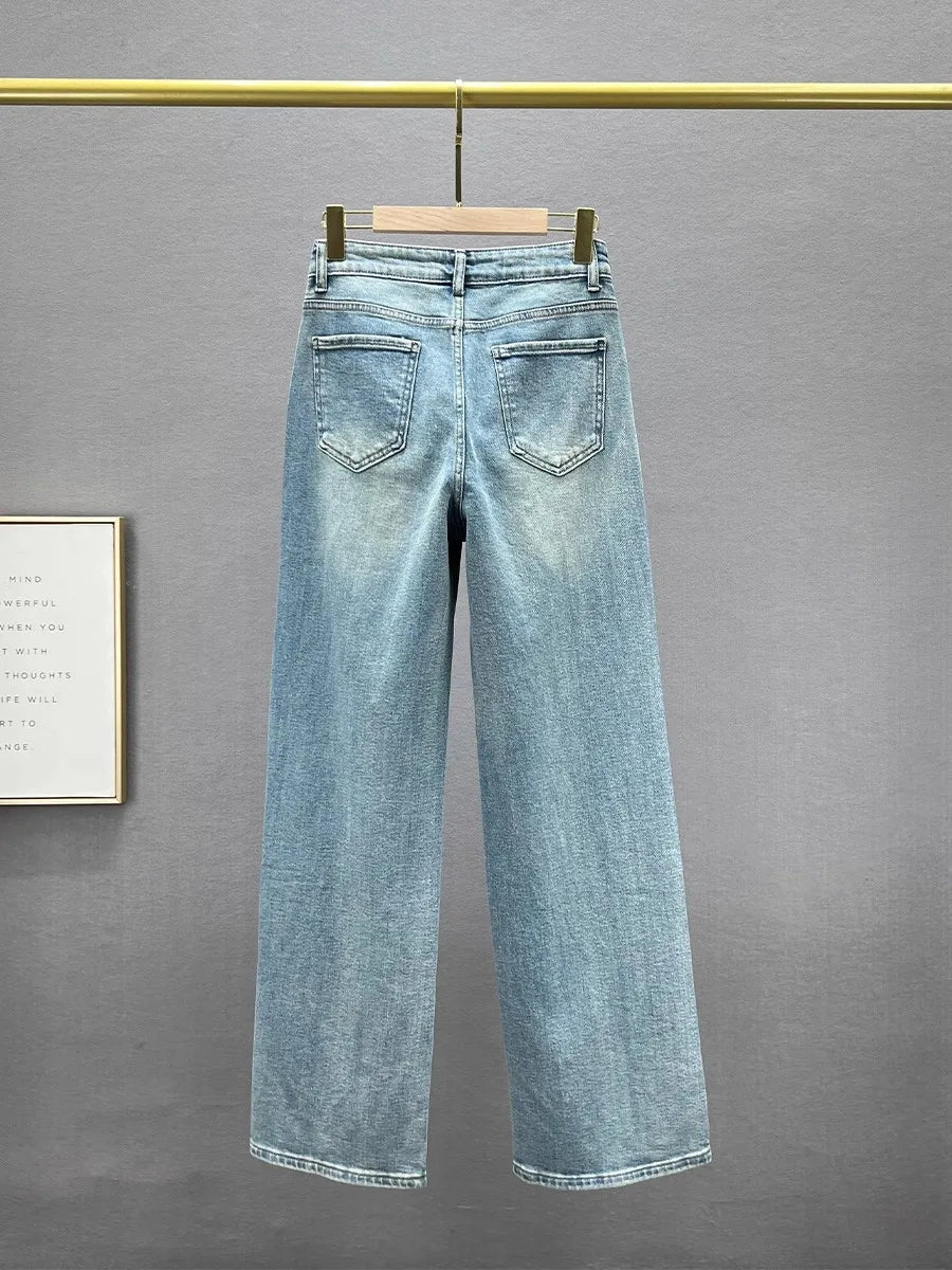 High Waist diamanté Jeans