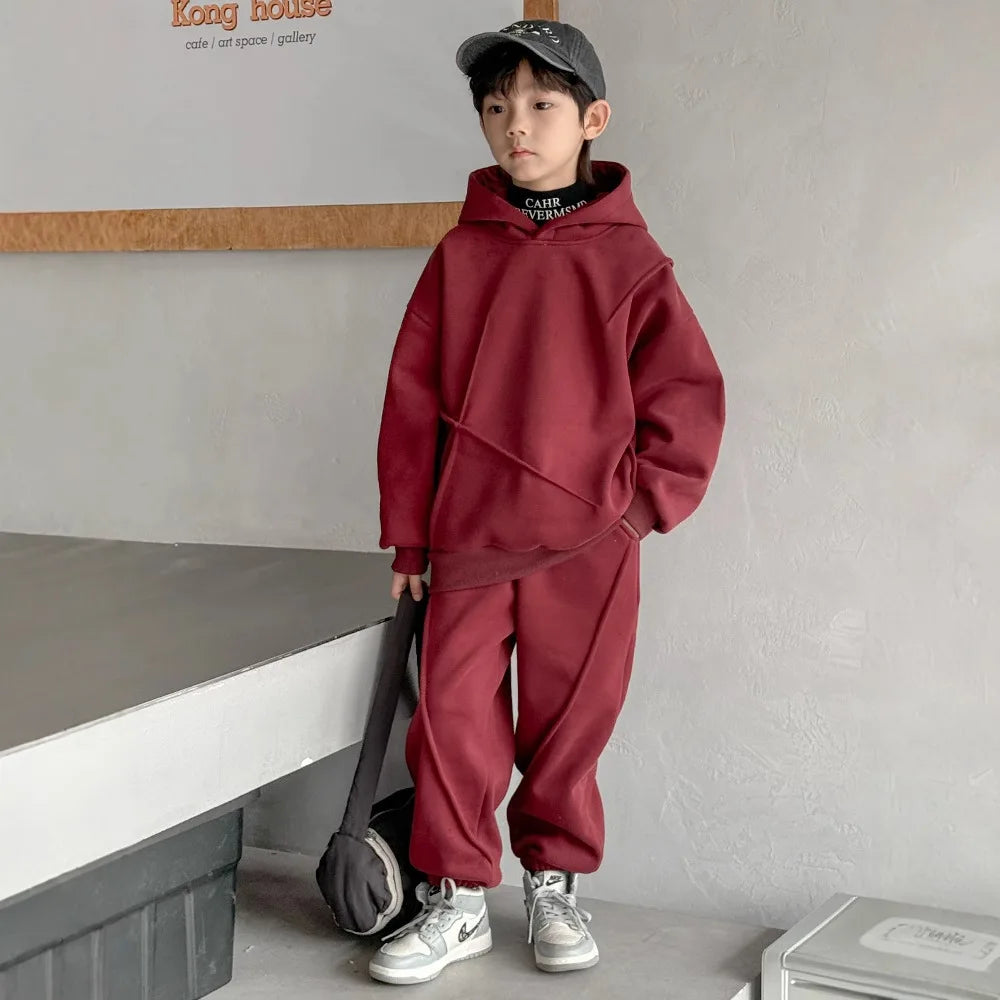 Maroon tracksuit for kids