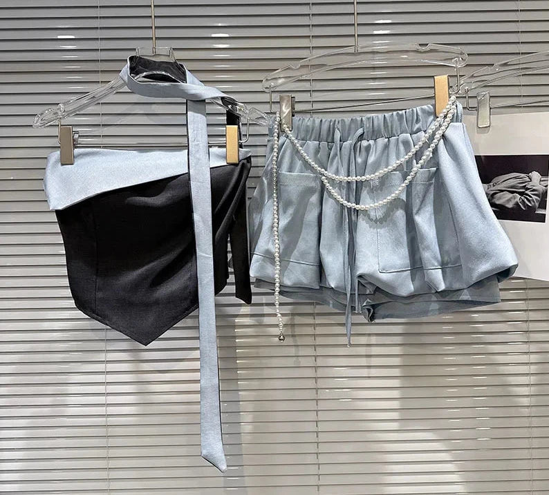 Baby Blue summer Two-pieces Set