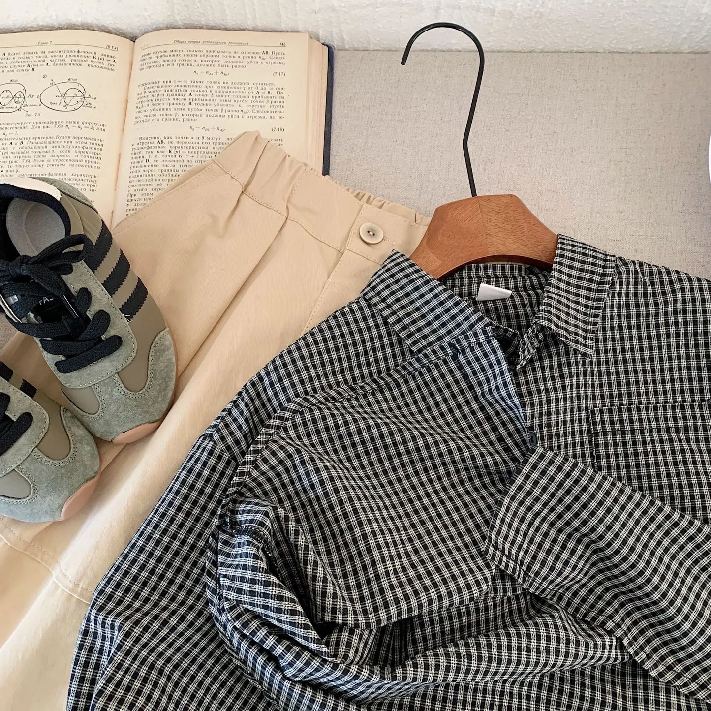 Retro Plaid Boys Shirt