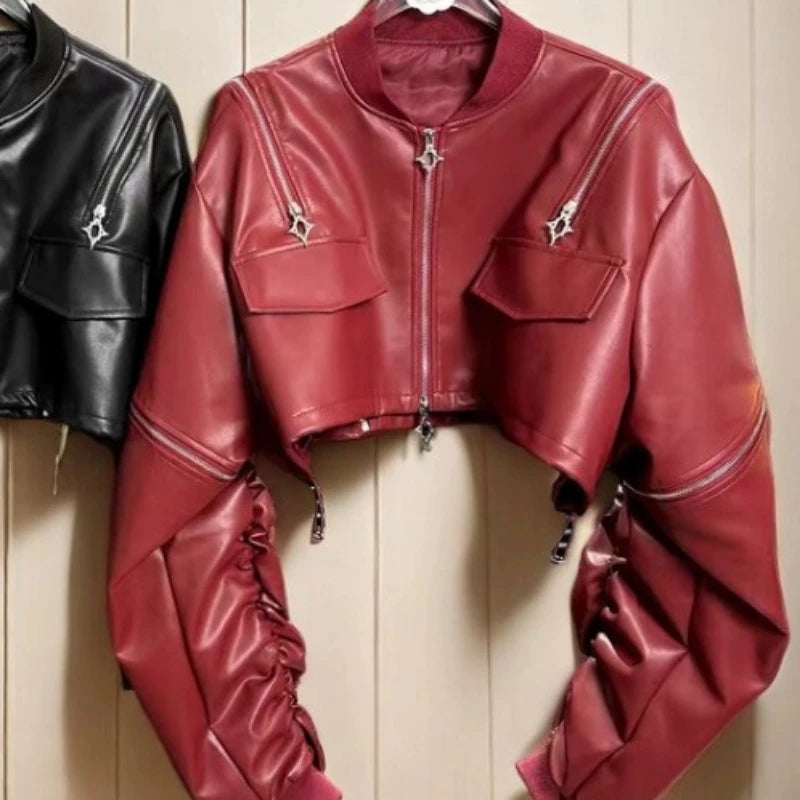 Zipper Female Punk Jacket