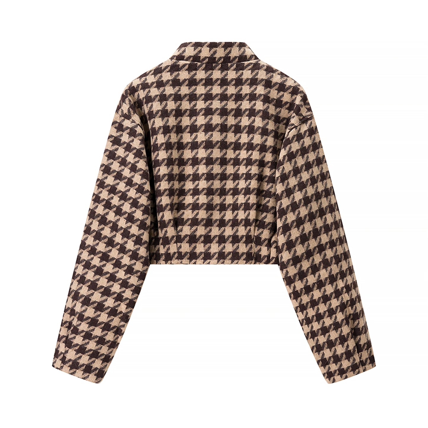 Plaid Long-Sleeve Jacket set