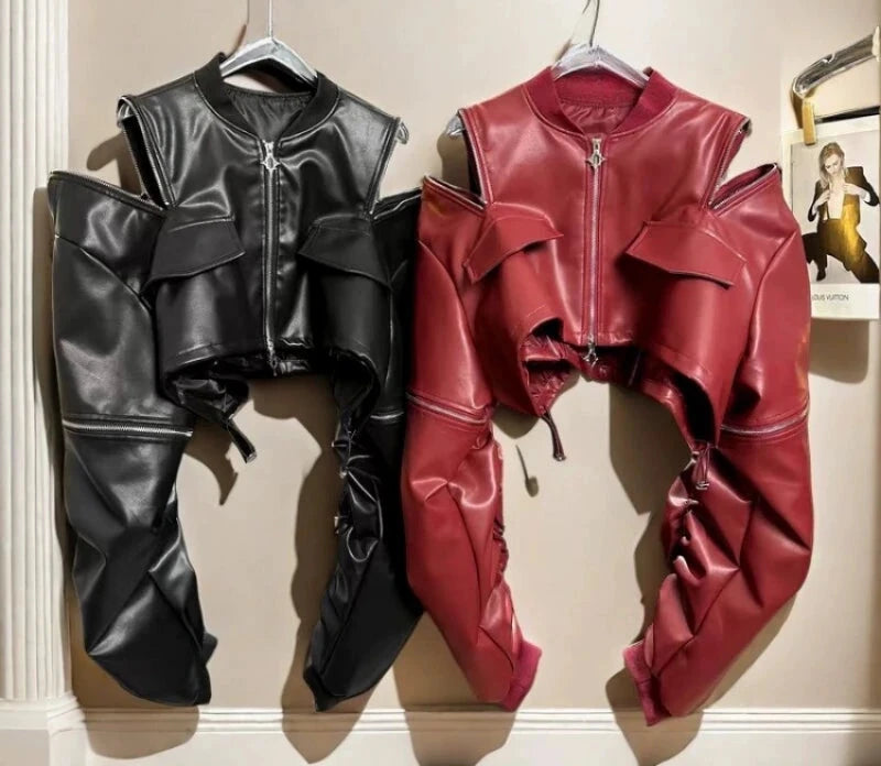 Zipper Female Punk Jacket