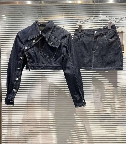 Vintage Denim Two Piece set