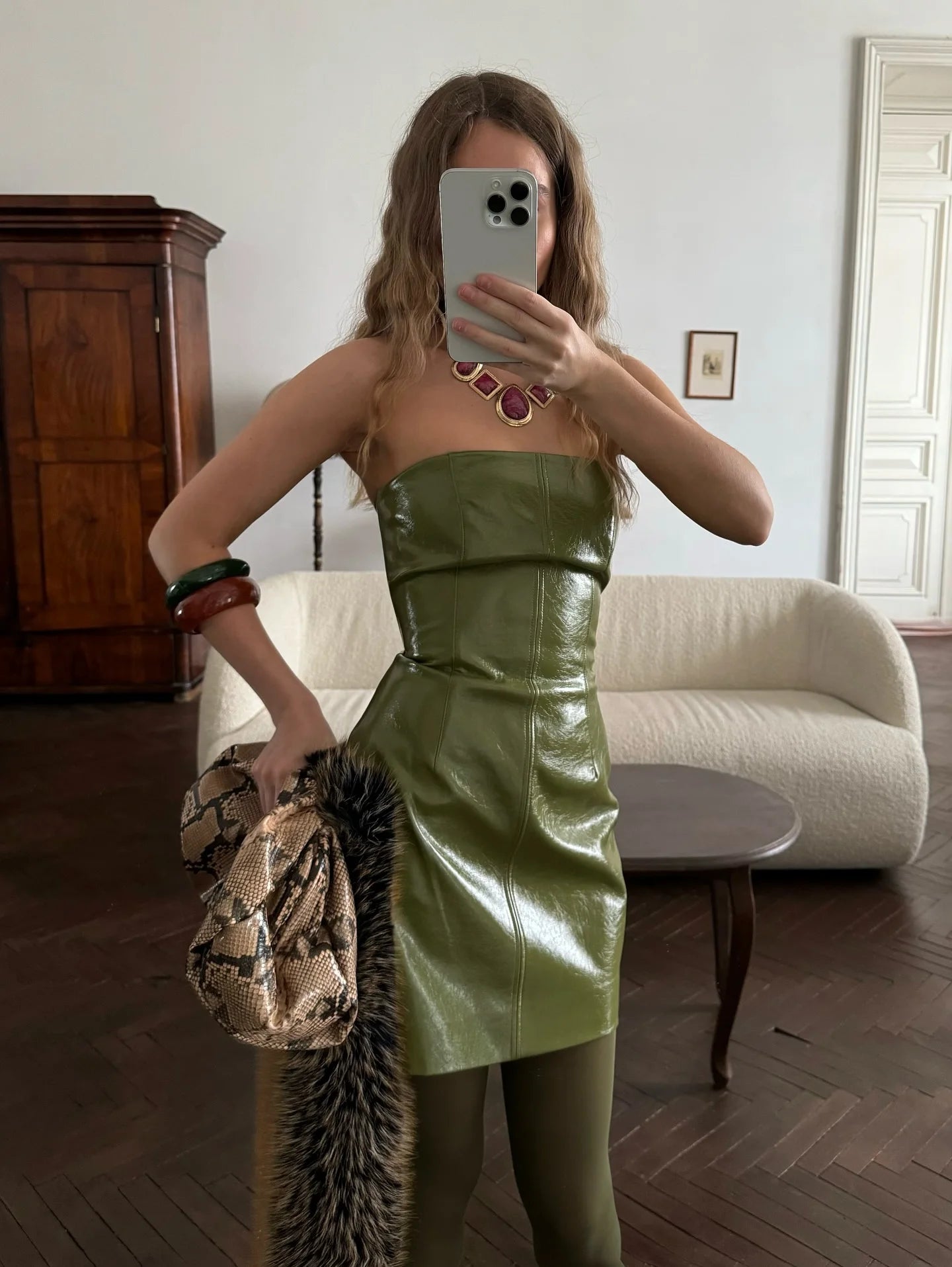 Vintage Leather skirt or pant set