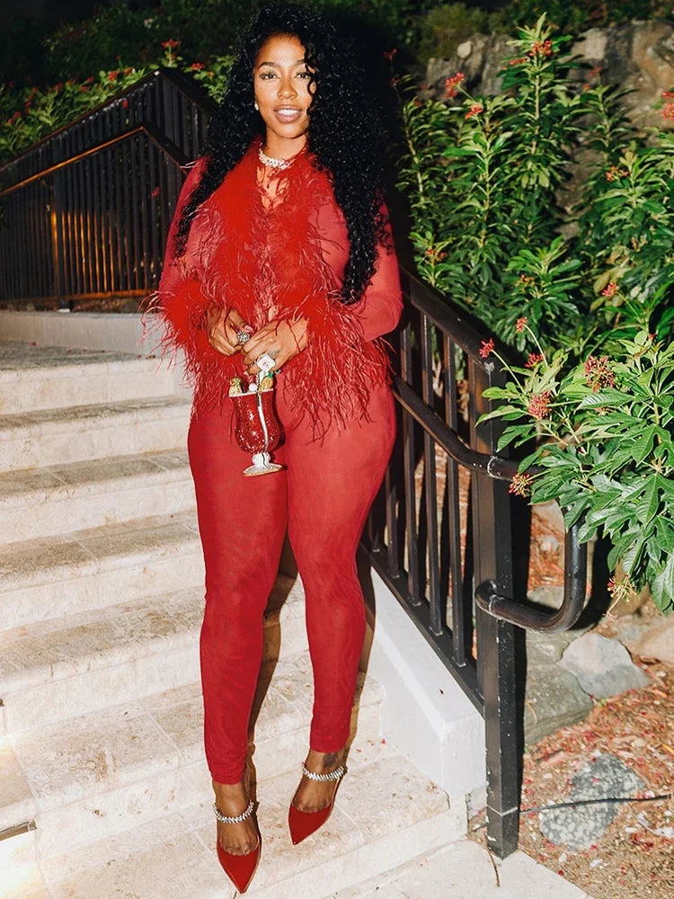 Feather Patchwork 2Piece Set