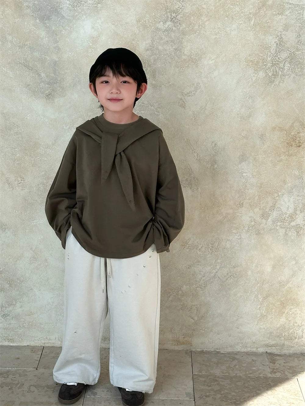 Kids Western Style Versatile Long sleeve