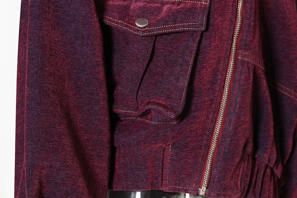 Asymmetric Denim Jacket