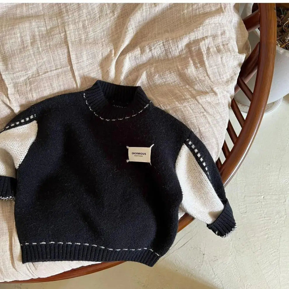 Boys Woolen Sweater Cotton Knitting